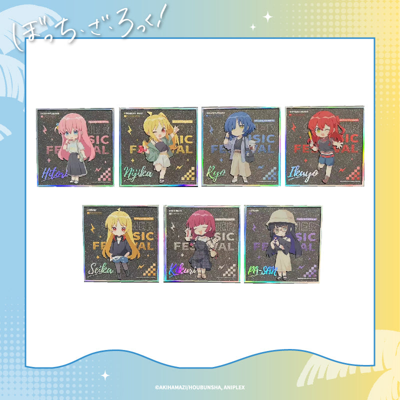 Bocchi The Rock! Summer Music Festival Chibi shikishi - Double Sparkle Anime Display