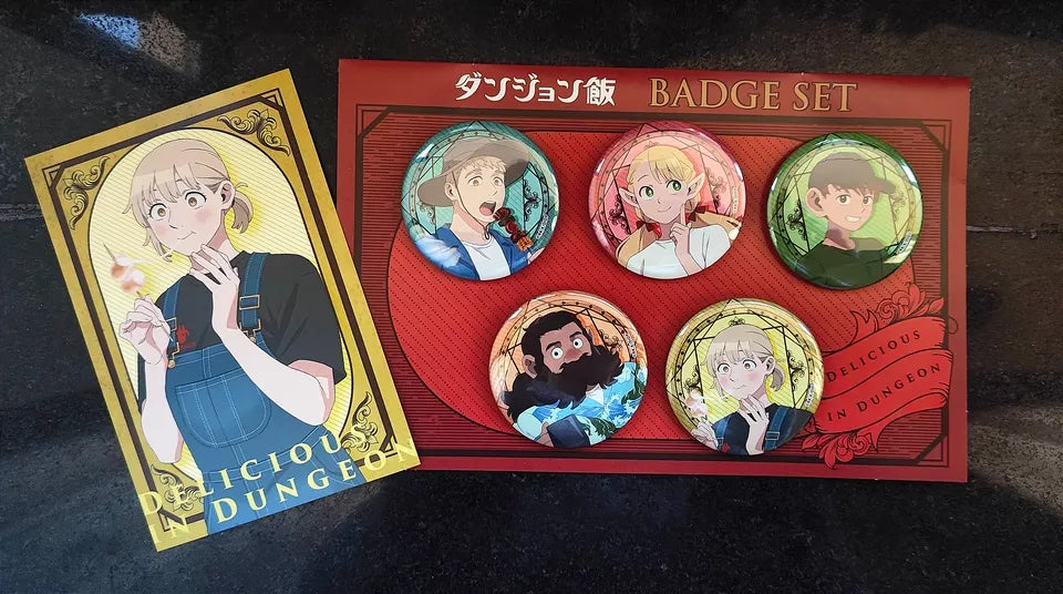 Delicious in Dungeon BBQ Party Blind Box Badge Set
