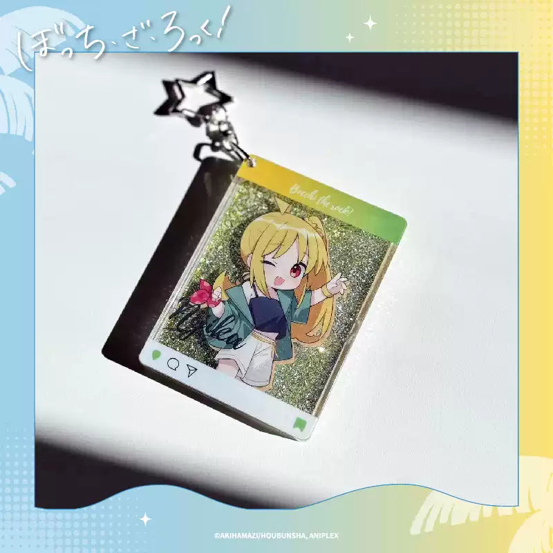 Bocchi the Rock! Summer Festival Liquid Motion Keychain - Anime Flow Sand Art