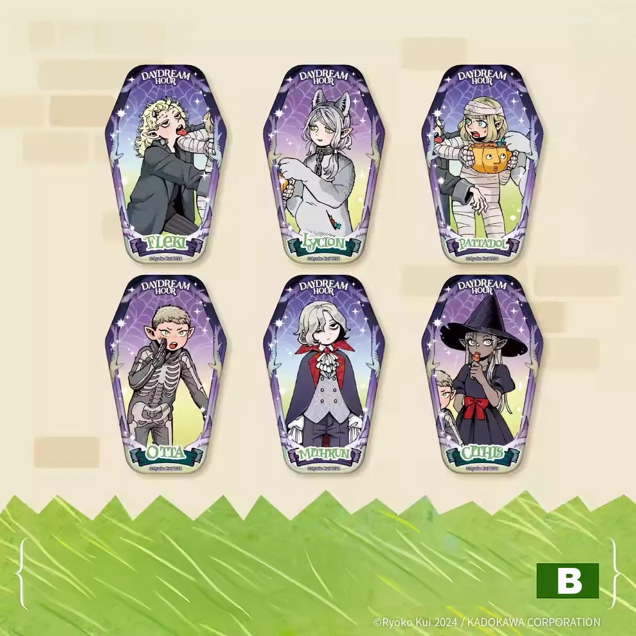 Delicious in Dungeon Daydream Time – Halloween 'Trick or Treat' Badge Set Blind Box