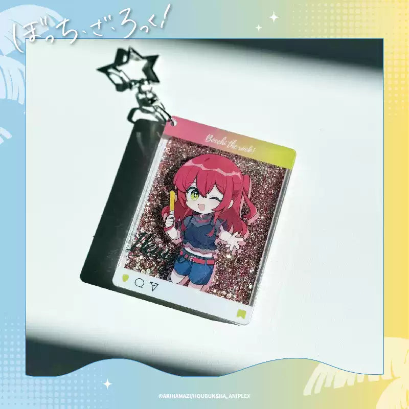 Bocchi the Rock! Summer Festival Liquid Motion Keychain - Anime Flow Sand Art