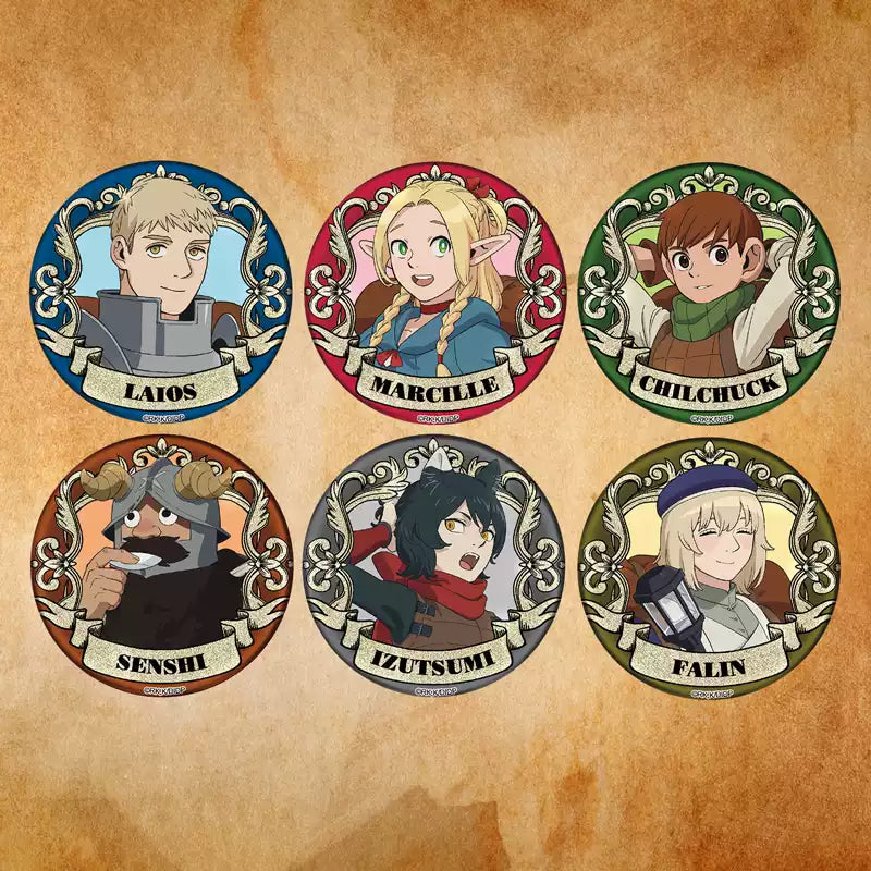 Dungeon Meshi badge blind box 6 style