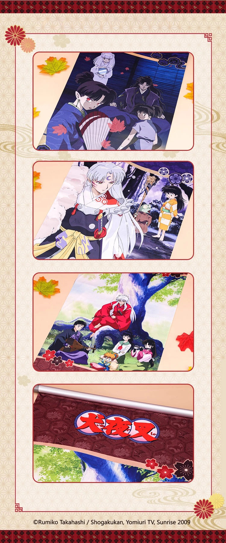 Inuyasha Japanese-Style Hanging Scroll Poster