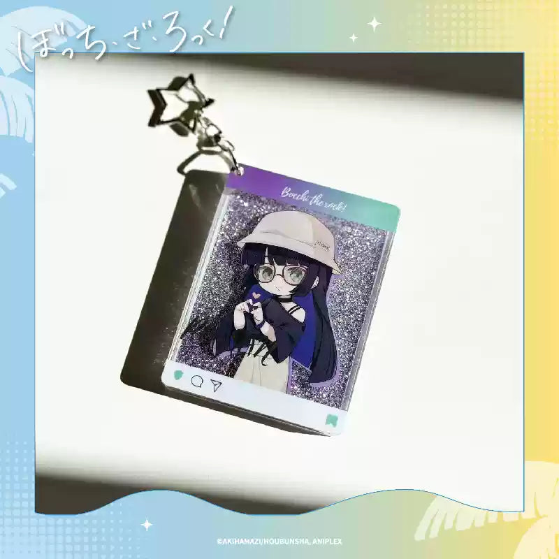 Bocchi the Rock! Summer Festival Liquid Motion Keychain - Anime Flow Sand Art