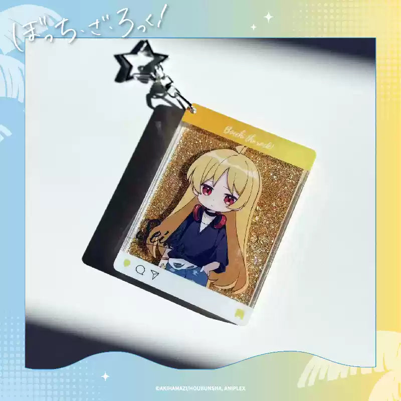 Bocchi the Rock! Summer Festival Liquid Motion Keychain - Anime Flow Sand Art