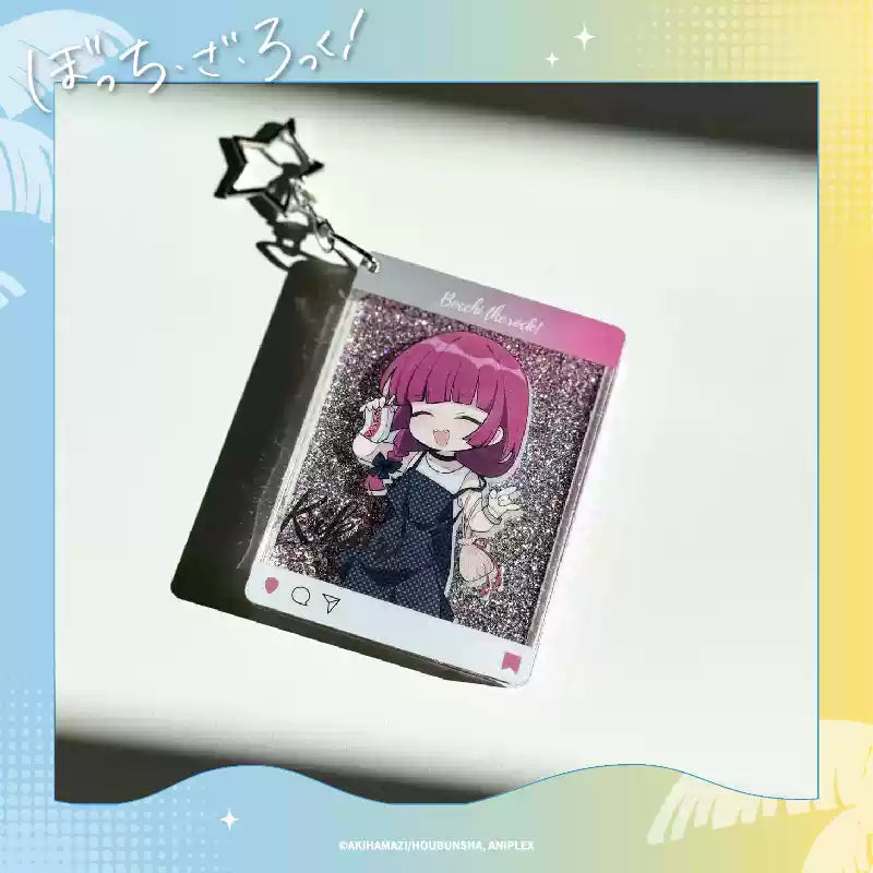 Bocchi the Rock! Summer Festival Liquid Motion Keychain - Anime Flow Sand Art