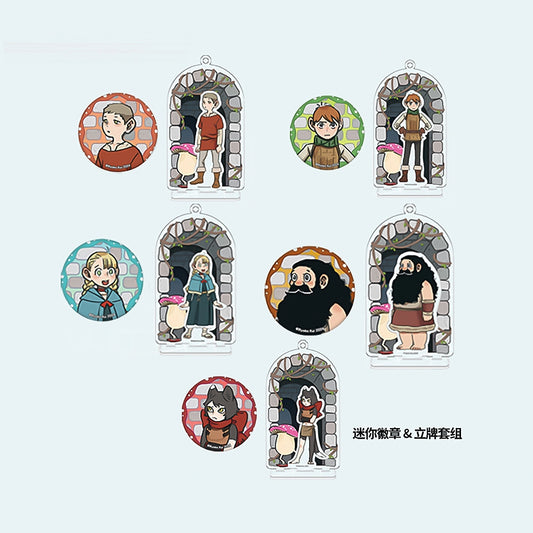 【Pre-order】Delicious in Dungeon 'Daydream Hour' Mini Badge & Stand Set - Halfling Style