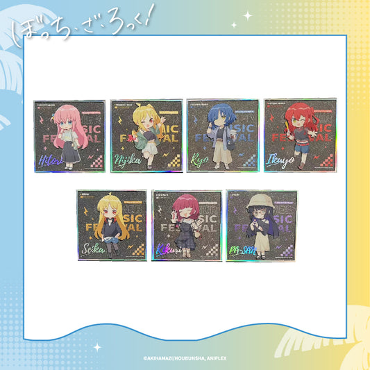 Bocchi The Rock! Summer Music Festival Chibi shikishi - Double Sparkle Anime Display