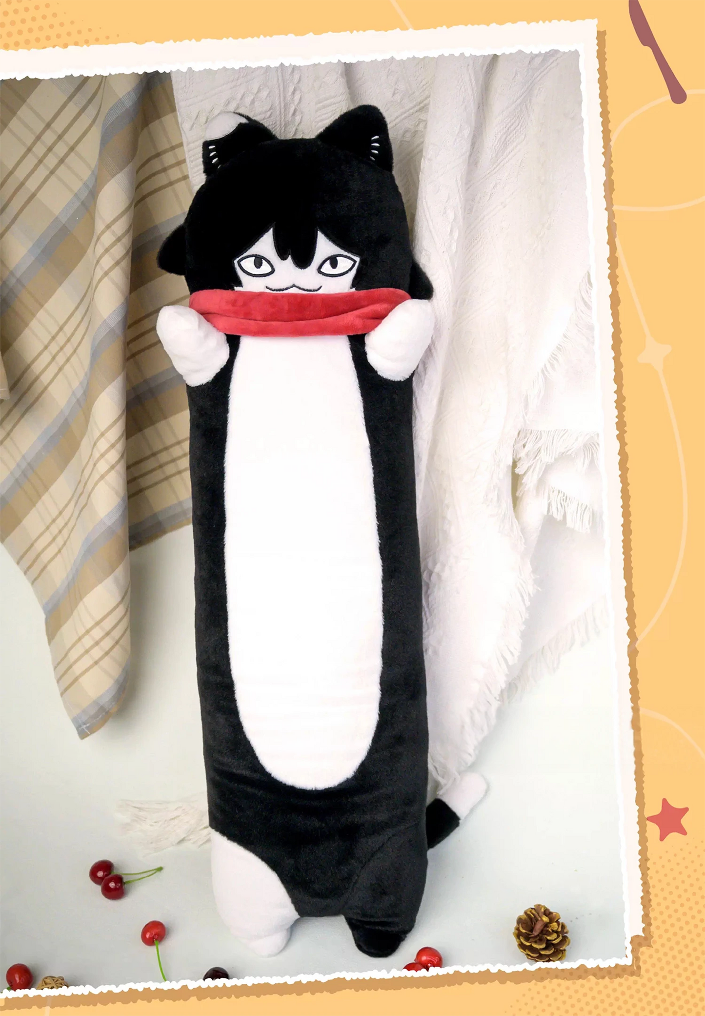 Delicious in Dungeon Izutsumi 'Looooong Cat' Plush - Super Soft Hugging Pillow