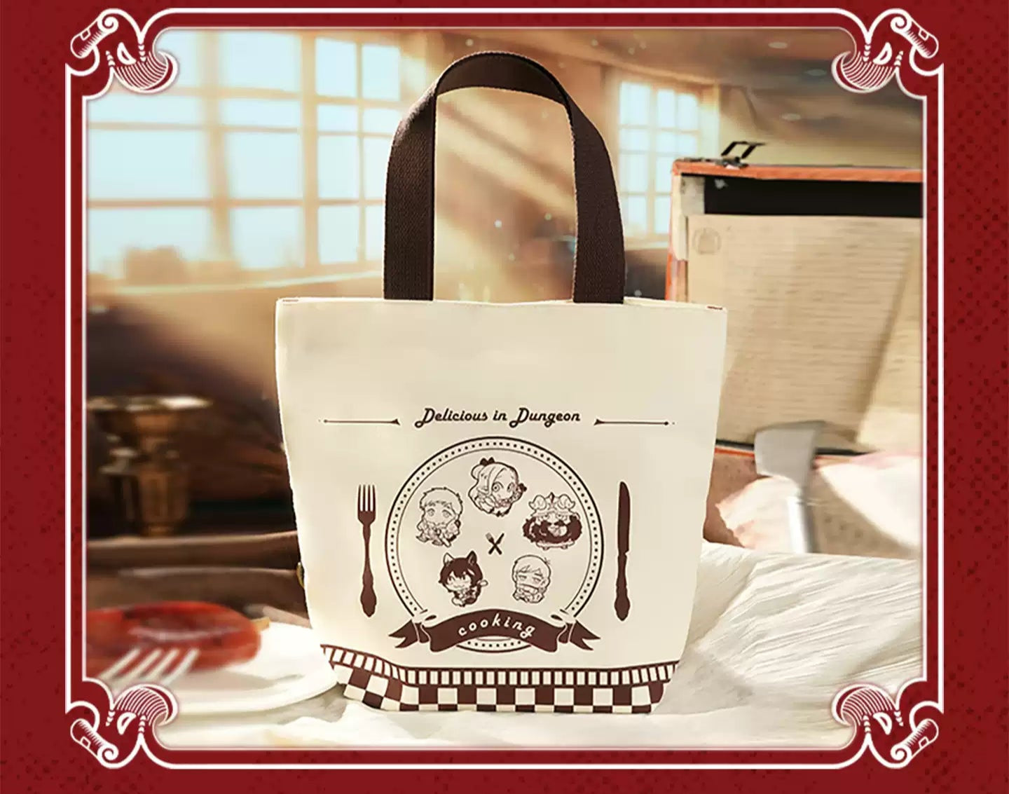 Delicious in Dungeon Adventure Tote Bag - Canvas Shopper & Otaku Commuter Bag (323*392mm)