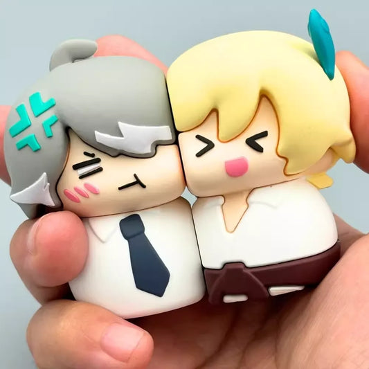 Genshin Impact Alhaitham & Kaveh Mini Figure Set - Academia Duo PVC Statue
