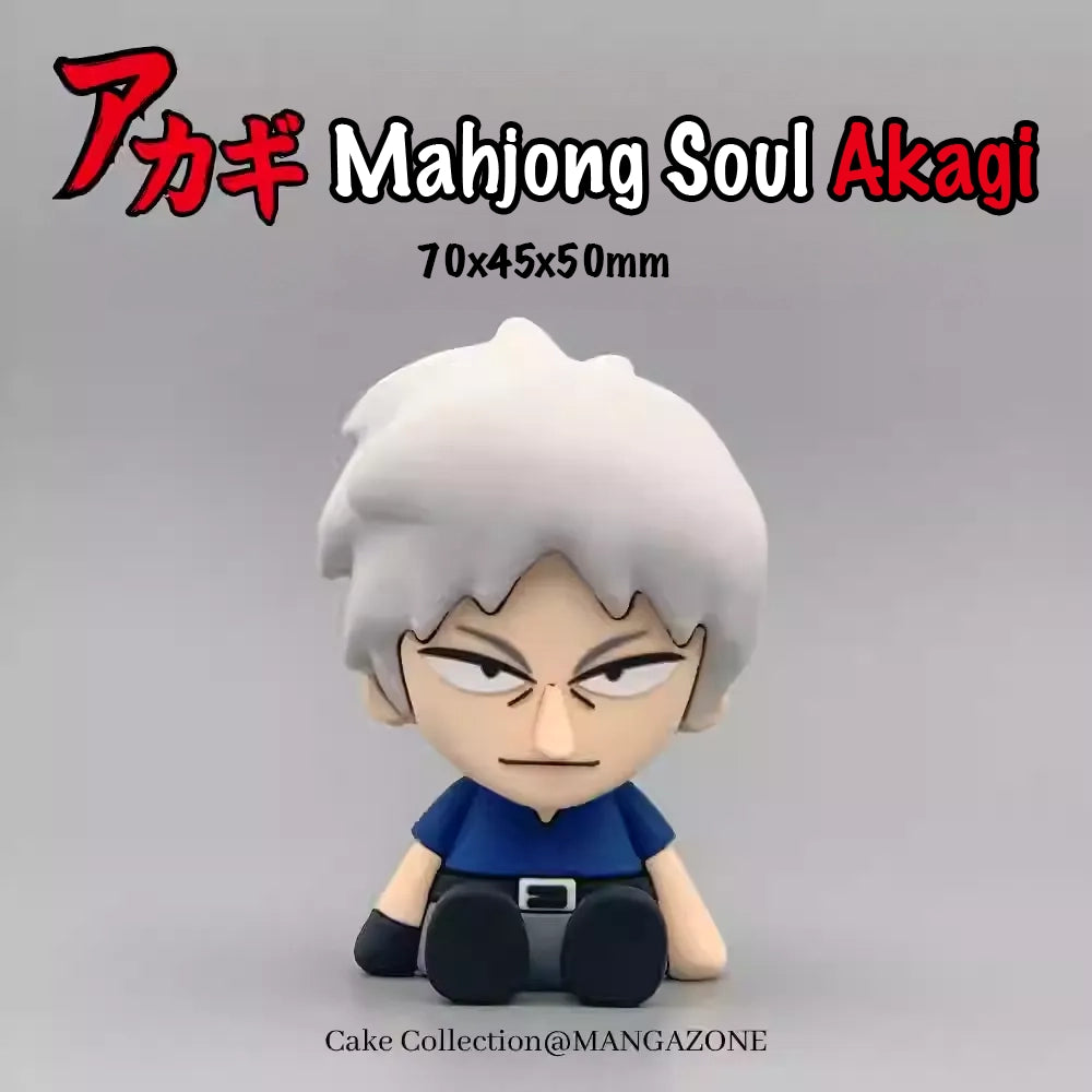 Akagi & Washizu Mini Figures - Mahjong Soul PVC Statues