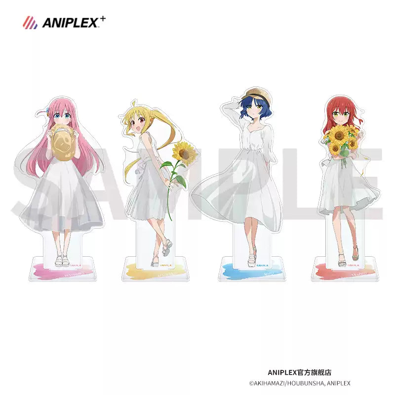 Bocchi the Rock! C102 Acrylic Stand Set - White Dress Outfit Display, Limited Anime Collectible