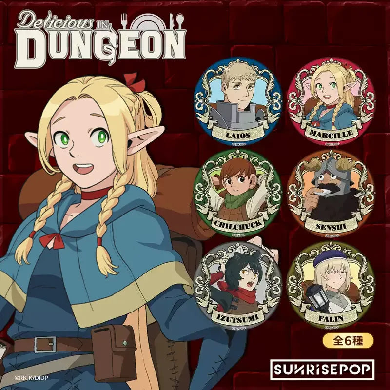 Dungeon Meshi badge blind box 6 style