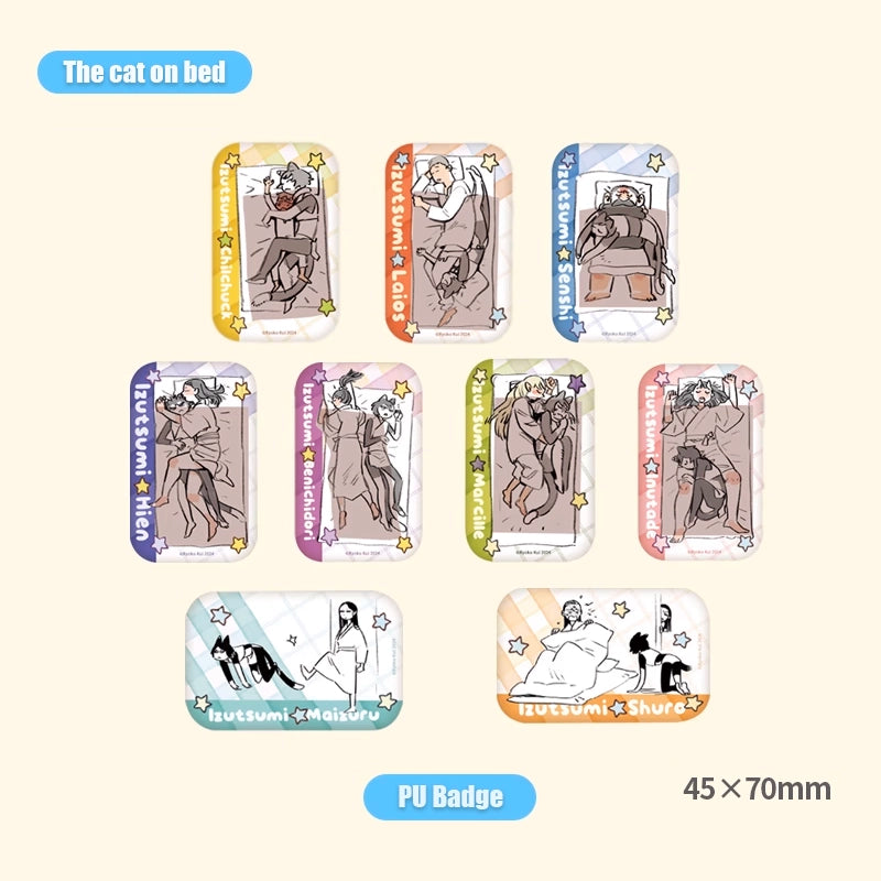 Delicious in Dungeon Daydream Hour 'The Cat on Bed' PU Badge Set