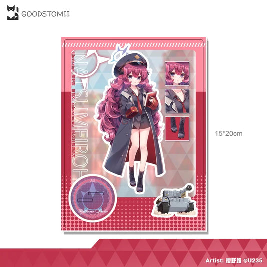 Blue Archive Acrylic Character Stand Set - Official Anime Display Stand with Multi-Layer Design