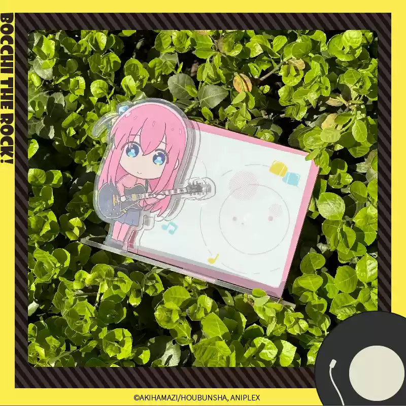 Bocchi the Rock! Chibi Acrylic Message Board - Cute Anime Memo Pad Stand