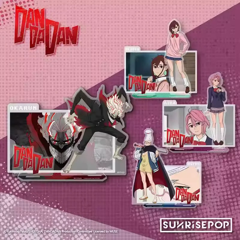 Dandadan Supernatural Scene Acrylic Stand - Momo & Okarun Duo Display