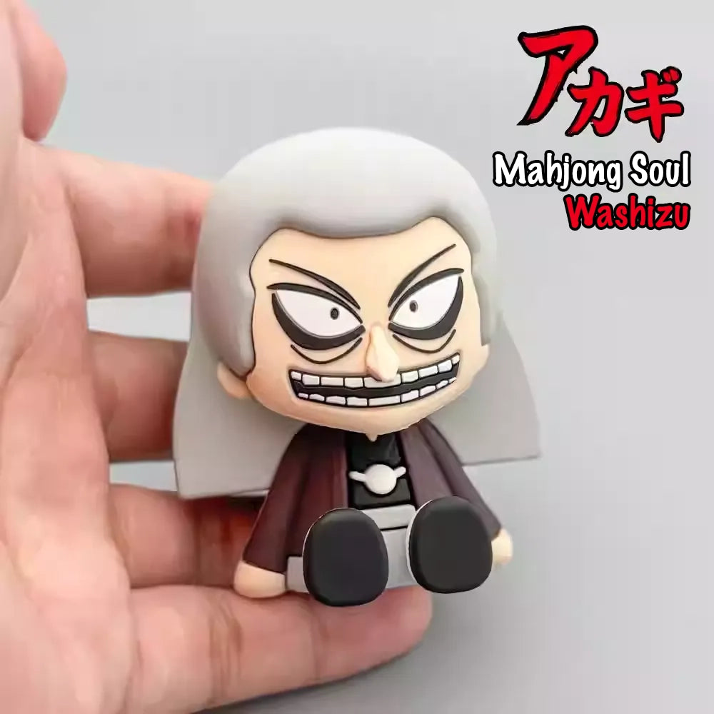 Akagi & Washizu Mini Figures - Mahjong Soul PVC Statues