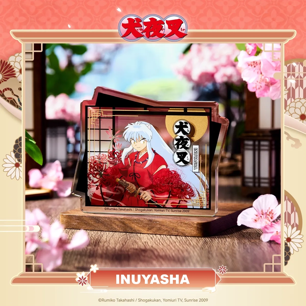Inuyasha 'Flowers, Birds, Wind, Moon' Special-Shaped Acrylic Stand
