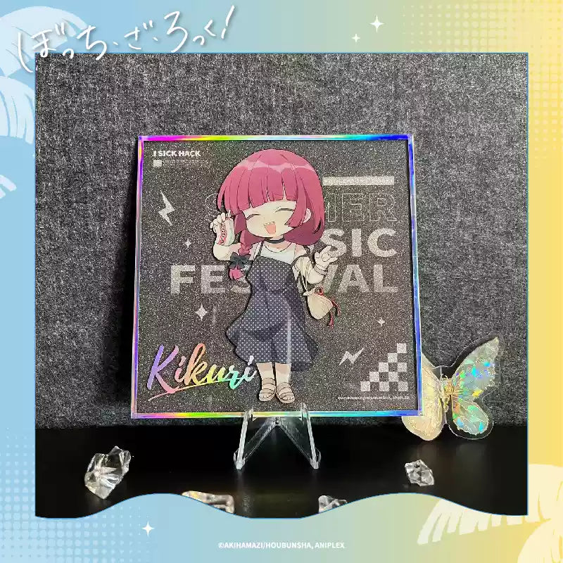 Bocchi The Rock! Summer Music Festival Chibi shikishi - Double Sparkle Anime Display