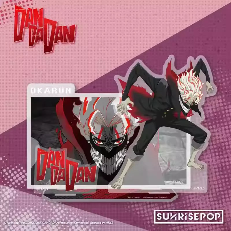 Dandadan Supernatural Scene Acrylic Stand - Momo & Okarun Duo Display