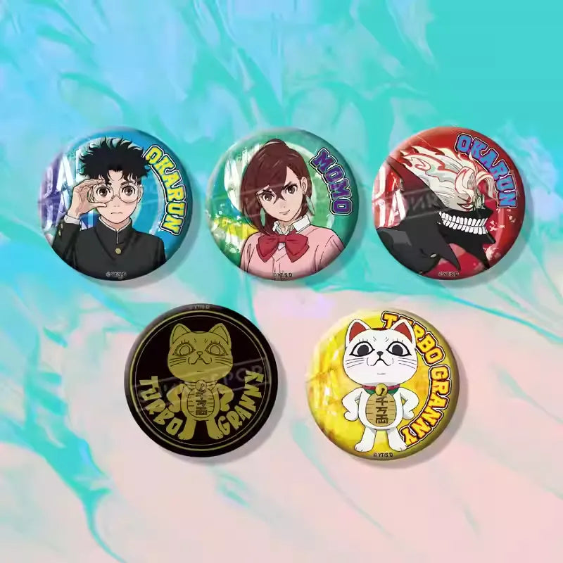 Dandadan Turbo Granny Badge Pin Blind Box (5 Designs) - Supernatural Badge Collection