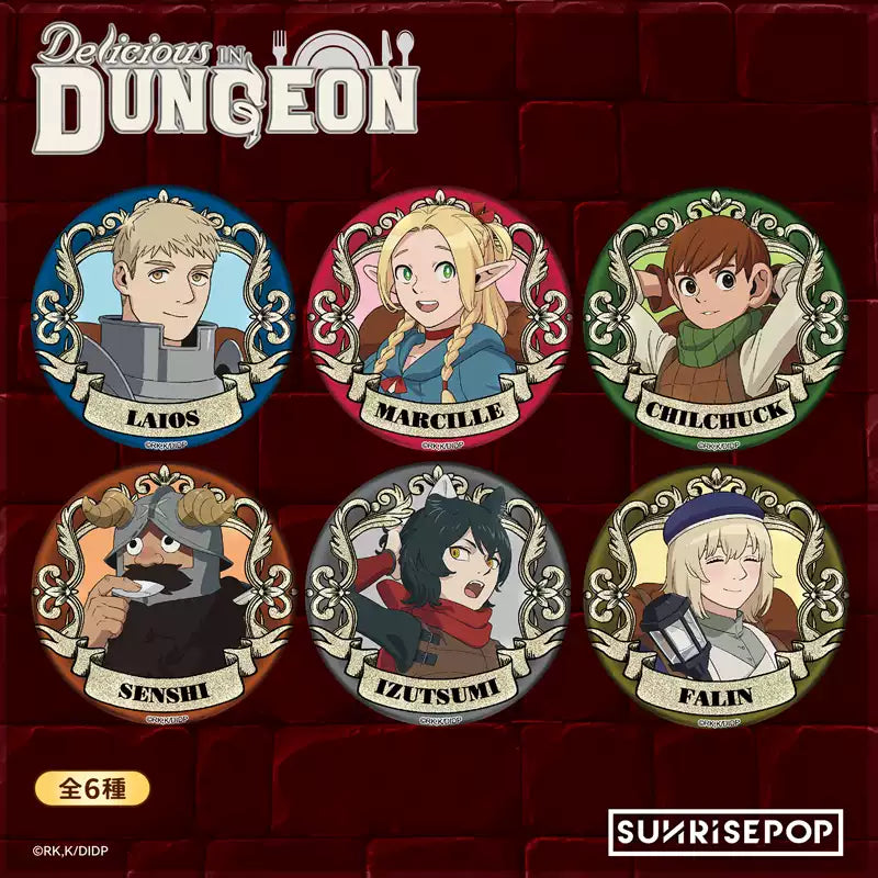 Dungeon Meshi badge blind box 6 style
