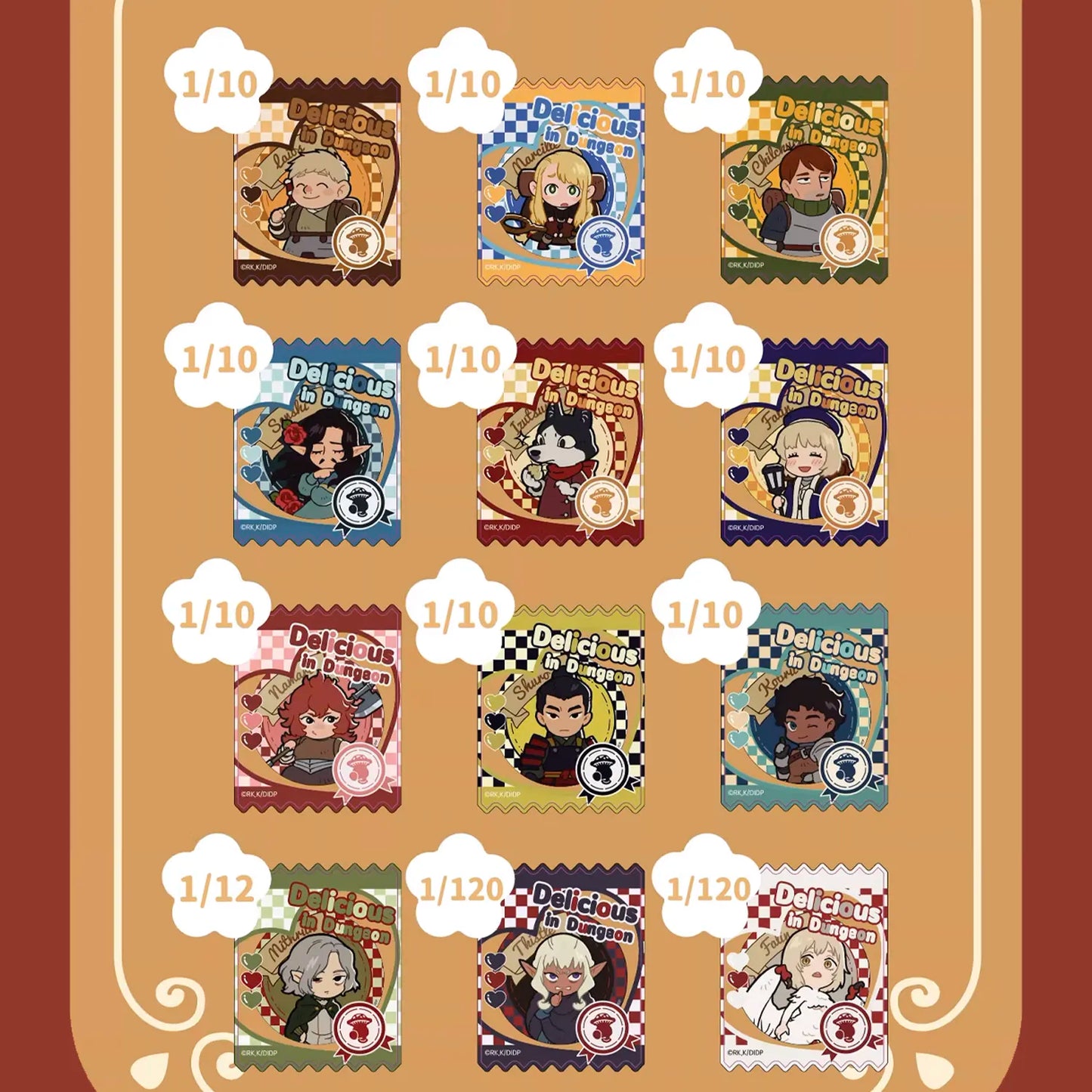 Delicious in Dungeon Candy Charm + Badge Blind Box