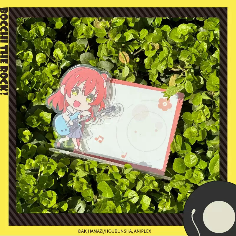 Bocchi the Rock! Chibi Acrylic Message Board - Cute Anime Memo Pad Stand
