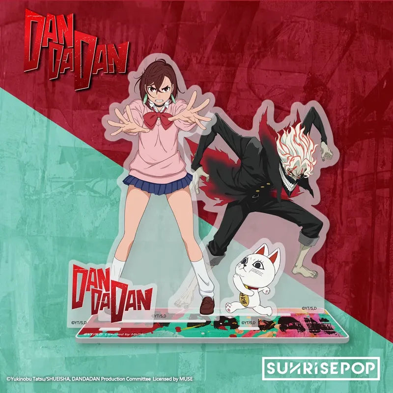 Dandadan Supernatural Scene Acrylic Stand - Momo & Okarun Duo Display