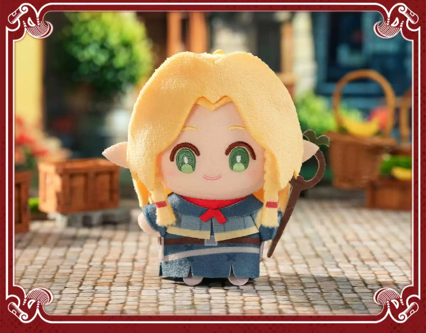 Delicious in Dungeon Chibi Finger Puppet Set - Plush Dolls Hand Toys, Kawaii Bag Charm