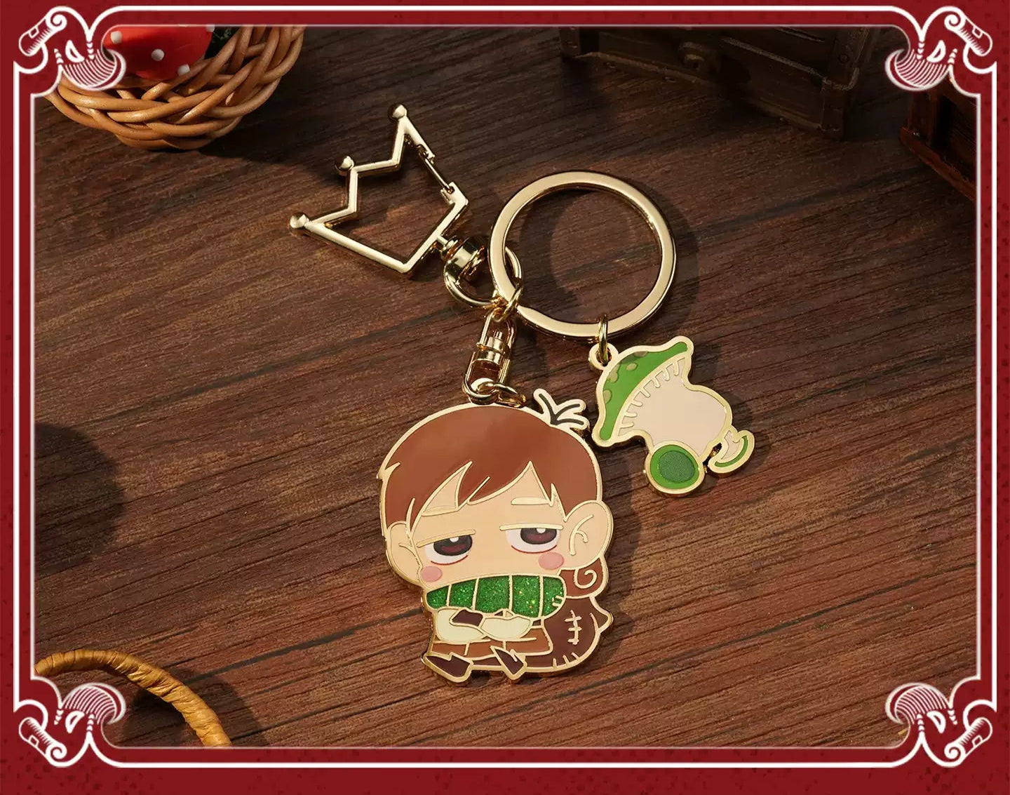 Delicious in Dungeon Chibi Metal Keychain Set - Marcielle, Laios & Senshi | Cute Anime Keyring & Bag Charm