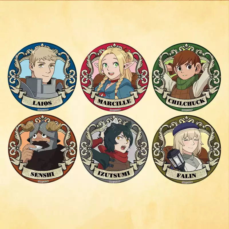 Dungeon Meshi badge blind box 6 style