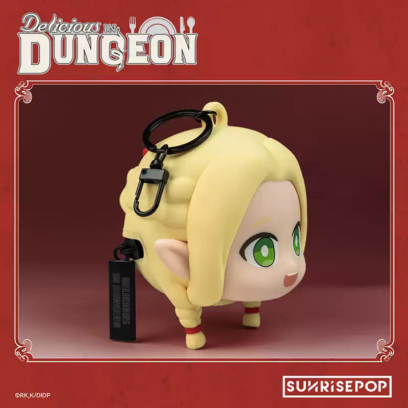 Dungeon Meshi pouch keychain for Marcille and Senshi