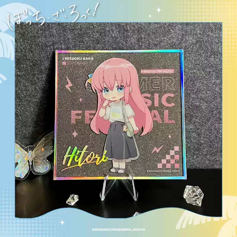 Bocchi The Rock! Summer Music Festival Chibi shikishi - Double Sparkle Anime Display
