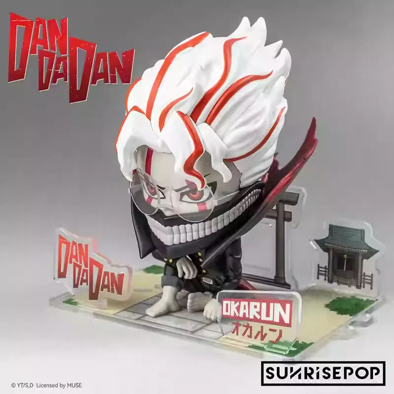 Dandadan Okarun Sitting Pose Figure – Supernatural Armed Battle Scene Collectible