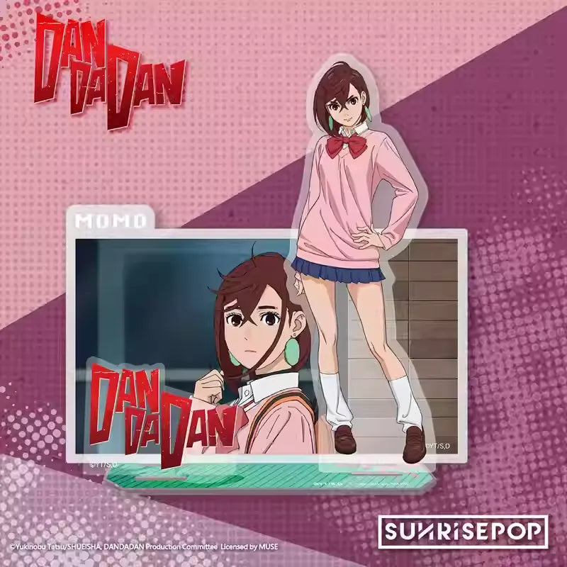 Dandadan Supernatural Scene Acrylic Stand - Momo & Okarun Duo Display