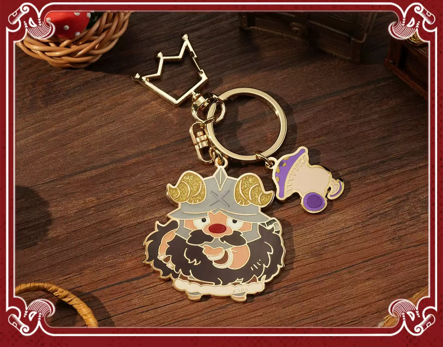 Delicious in Dungeon Chibi Metal Keychain Set - Marcielle, Laios & Senshi | Cute Anime Keyring & Bag Charm