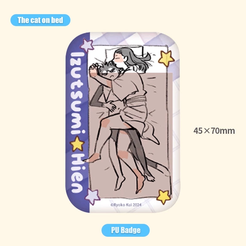 Delicious in Dungeon Daydream Hour 'The Cat on Bed' PU Badge Set