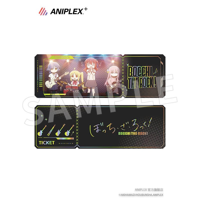 bocchi the rock holographic laser ticket set