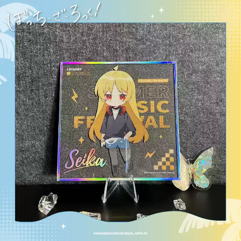 Bocchi The Rock! Summer Music Festival Chibi shikishi - Double Sparkle Anime Display