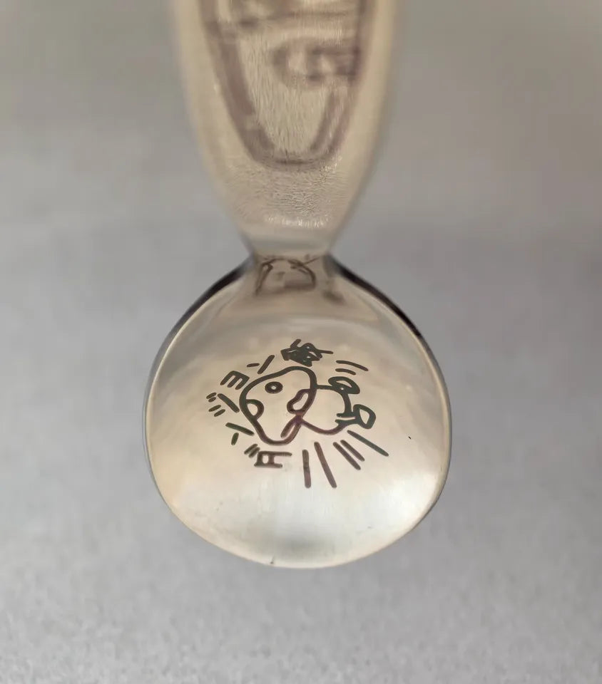 "Delicious in Dungeon 'Just One Bite' Flat Handle Spoon – Laser-Engraved Stainless Steel Anime Cutlery