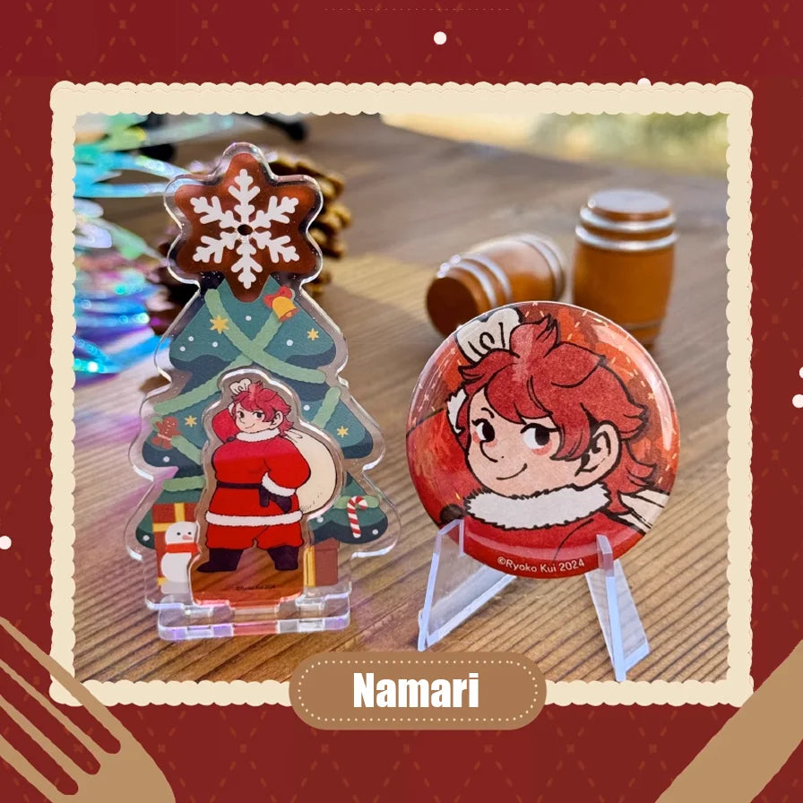 Delicious in Dungeon Christmas 'Daydream Hour' Mini Badge & Stand Set