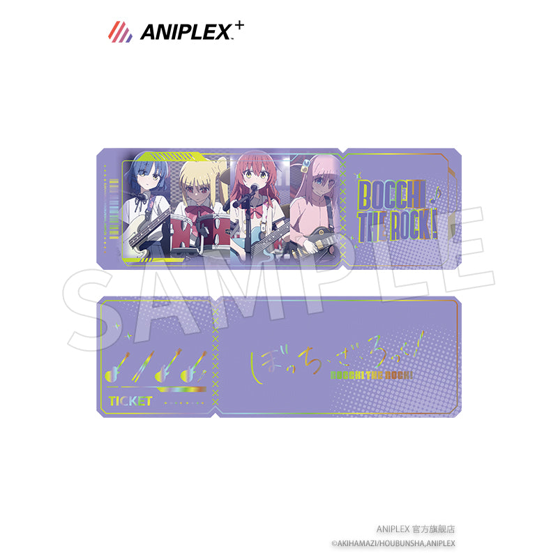 bocchi the rock holographic laser ticket set