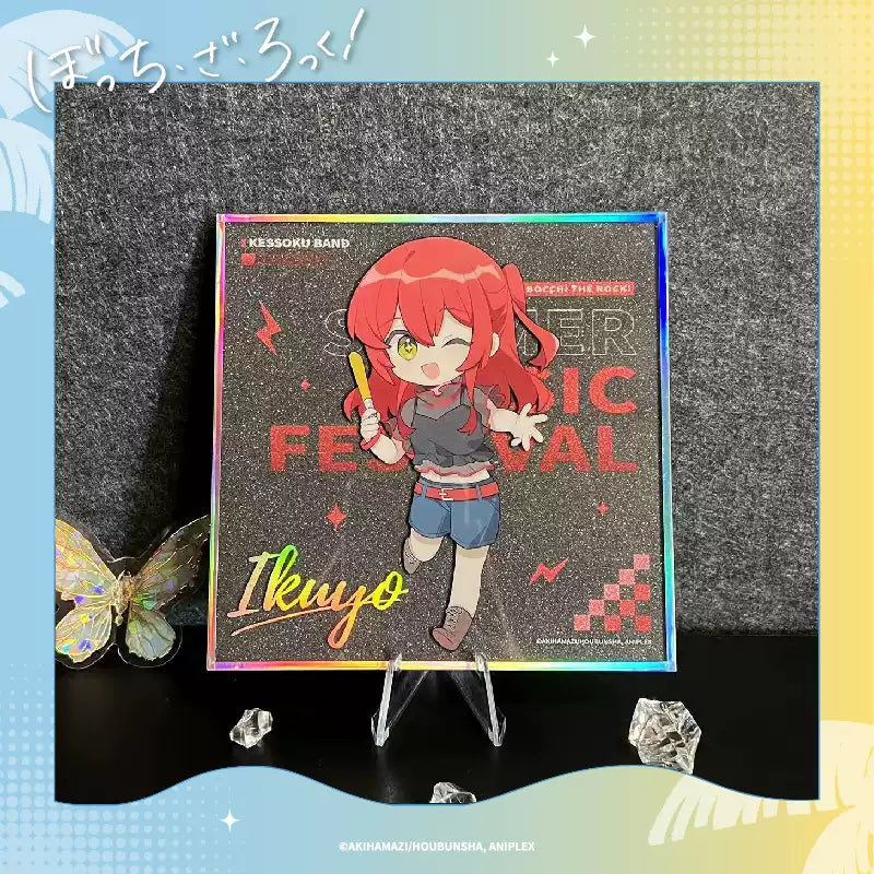 Bocchi The Rock! Summer Music Festival Chibi shikishi - Double Sparkle Anime Display