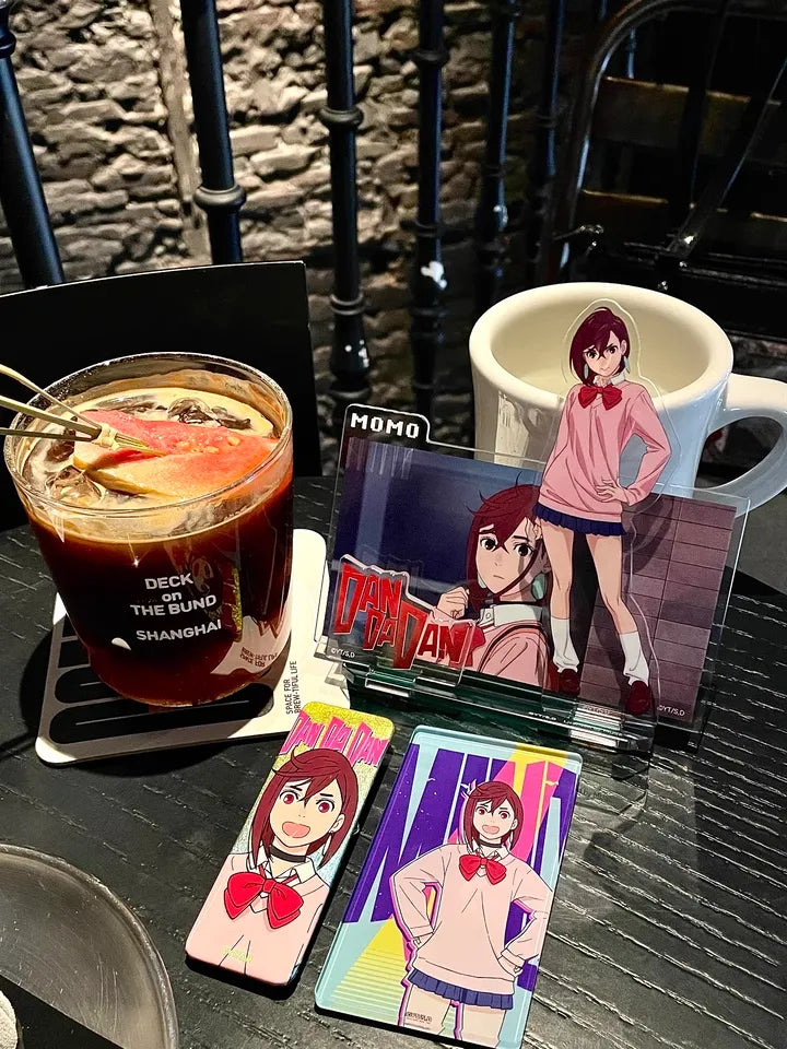 Dandadan Supernatural Scene Acrylic Stand - Momo & Okarun Duo Display