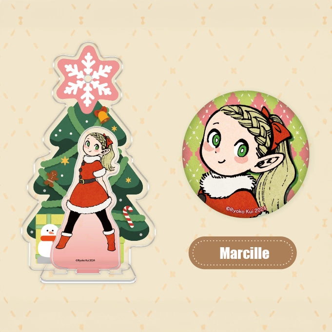 Delicious in Dungeon Christmas 'Daydream Hour' Mini Badge & Stand Set