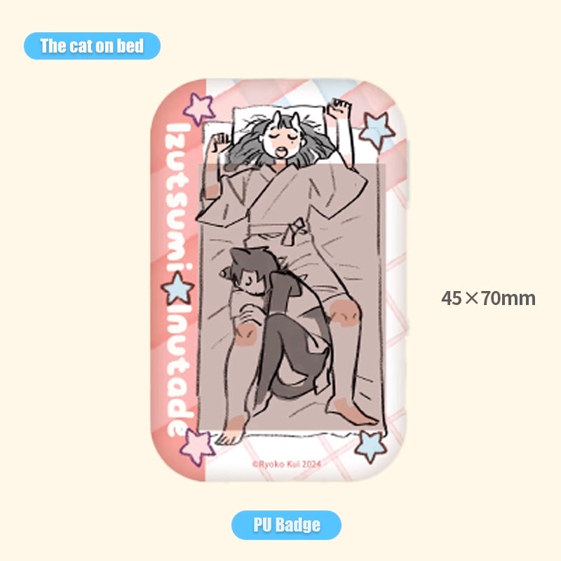 Delicious in Dungeon Daydream Hour 'The Cat on Bed' PU Badge Set