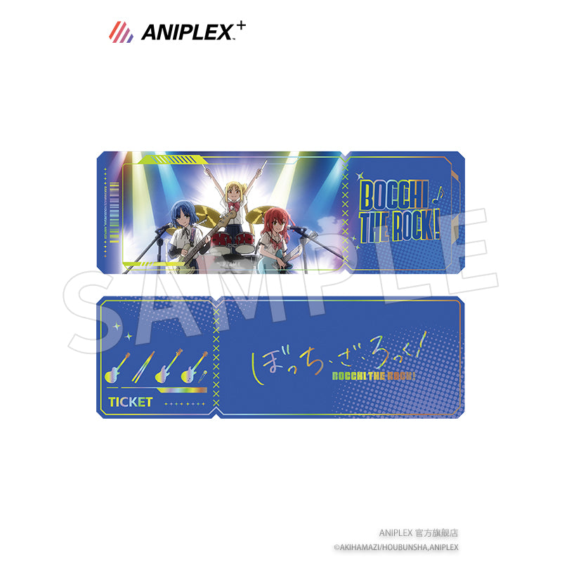 bocchi the rock holographic laser ticket set